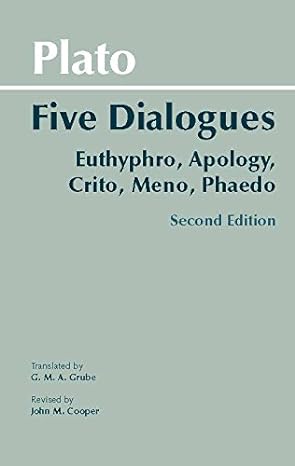 Cover of Plato: Five Dialogues